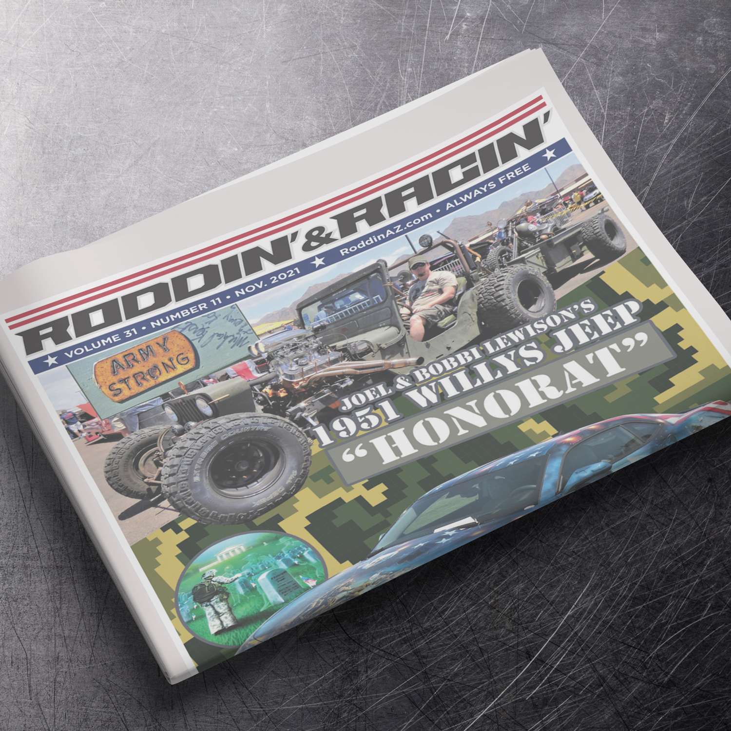 Roddin' Arizona Newspaper laying on a table.