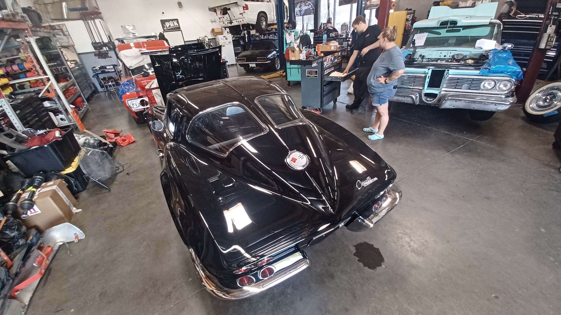 ’63 Corvette split window coupe with its new LS engine Morbi vitae purus dictum, ultrices tellus in, gravida lectus.