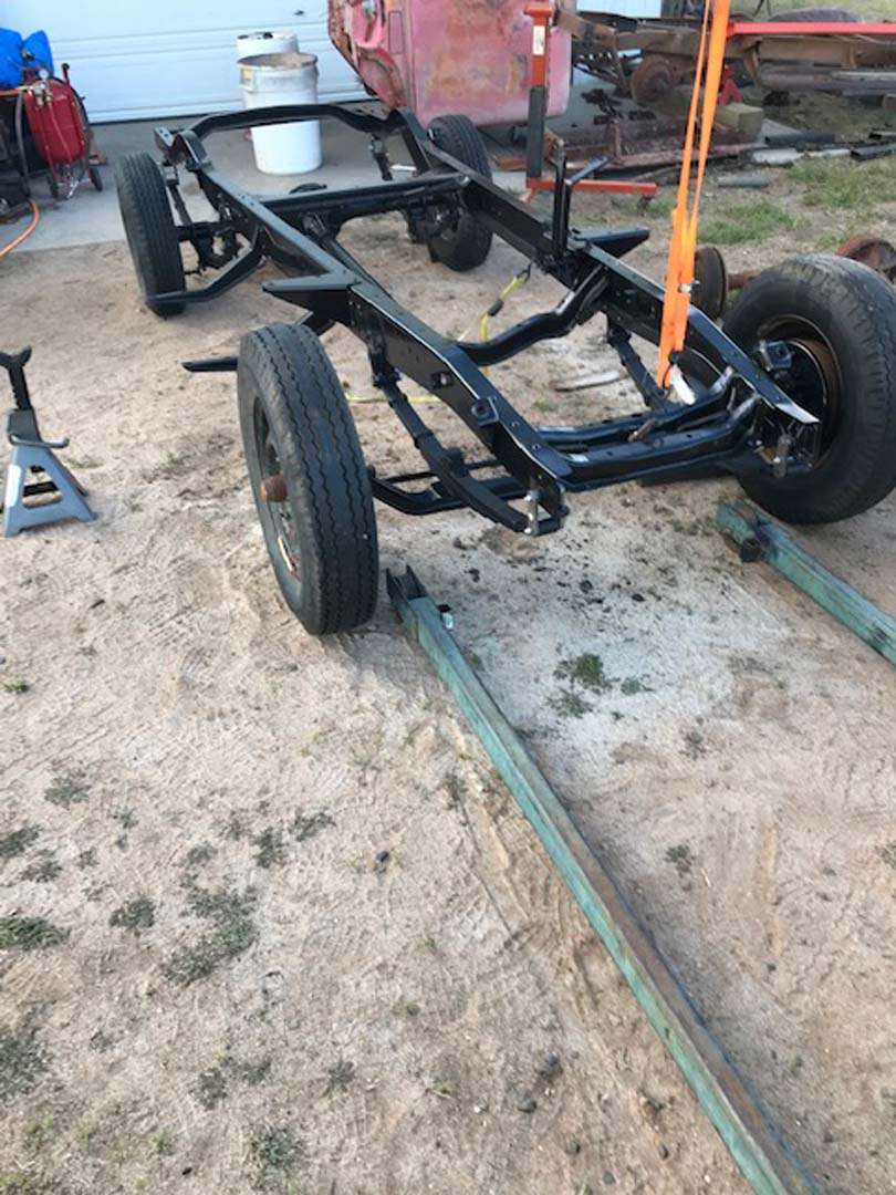 Frame rolling painted