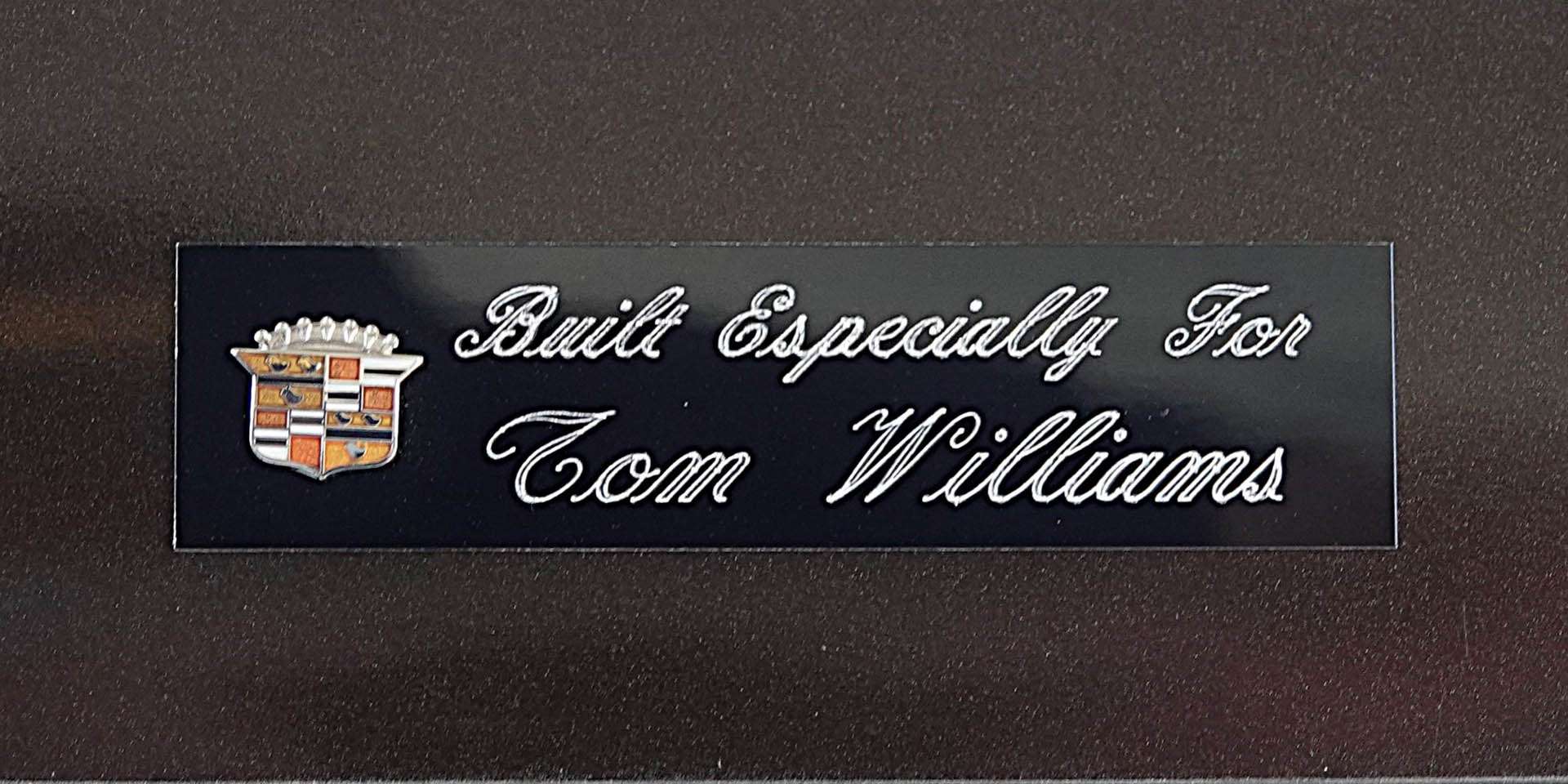 Built Especially For Tom Williams