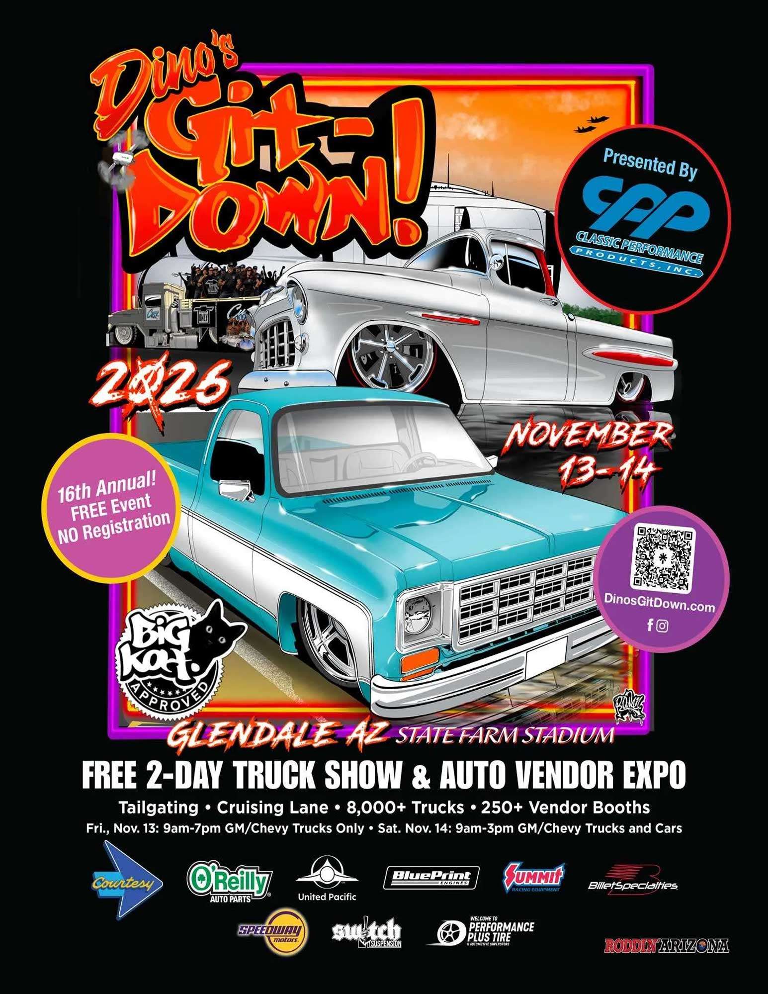 Official event image for Dino’s Git-Down! 2026