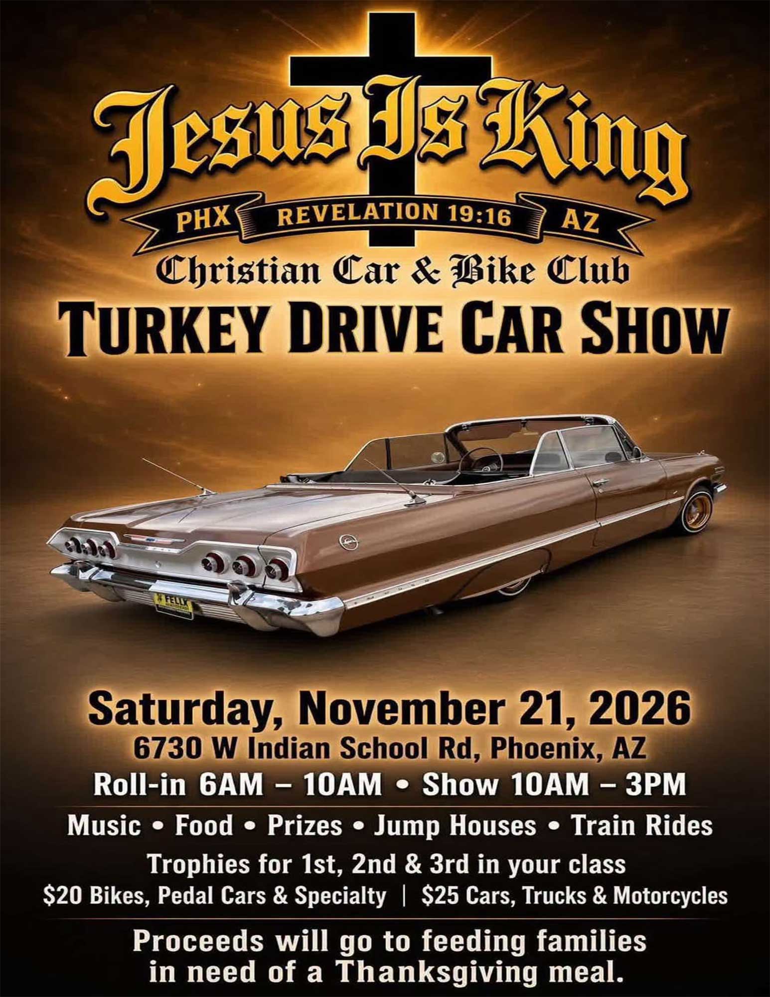 Official event image for CCBC Turkey Drive Car Show